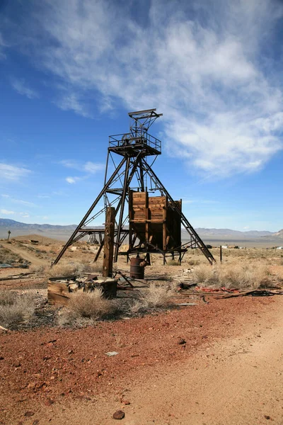 Ciudad Fantasma Ciudad Minera Oro Abandonada Pueblo Fantasma Desierto Salvaje — Foto de Stock