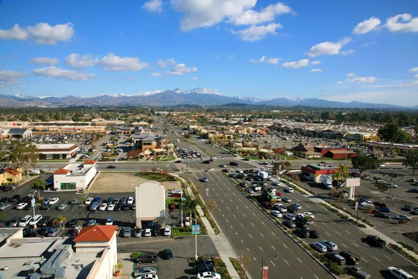 Vista Sulla Città Vista Una Città Dal Tetto Edificio Piani — Foto Stock