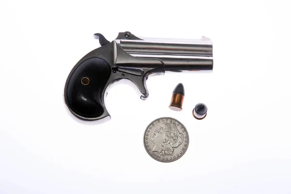 Пістол Ручний Пістолет 1887 Remington Arms Company Калібру Кільцевий Вогонь — стокове фото