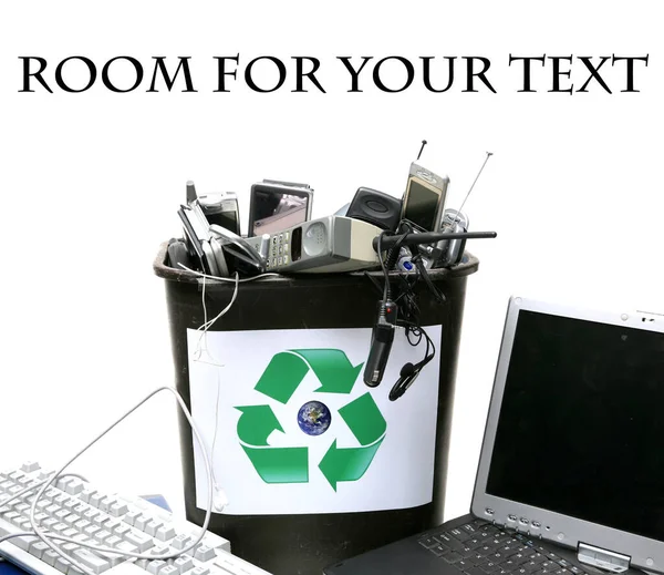 Electronic Recycling Electronic Waste Ready Recycling Waste Old Used Electronic — Stock Photo, Image