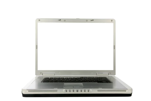 Laptop Computer Isoliert Auf Weiß Raum Für Text Raum Für — Stockfoto