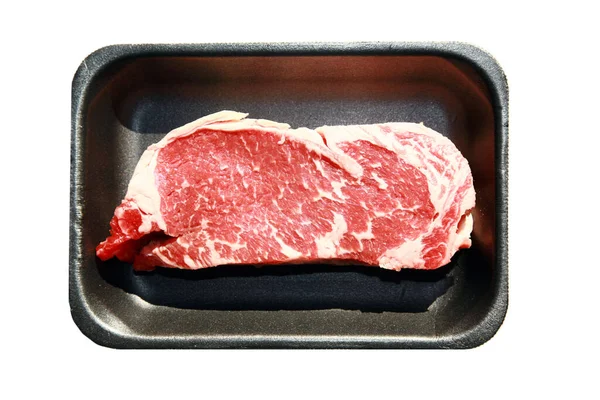 Rauwe Biefstuk Rauw Vers Vlees Rib Eye Steak Vers Vlees — Stockfoto