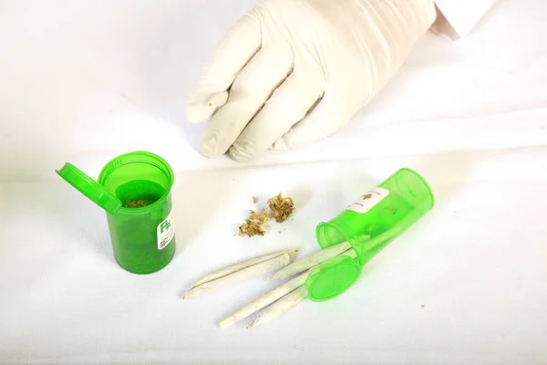 Marijuana Medicinal Prescrição Maconha Medicinal Clínica Prática Familiar Planta Cannabis — Fotografia de Stock