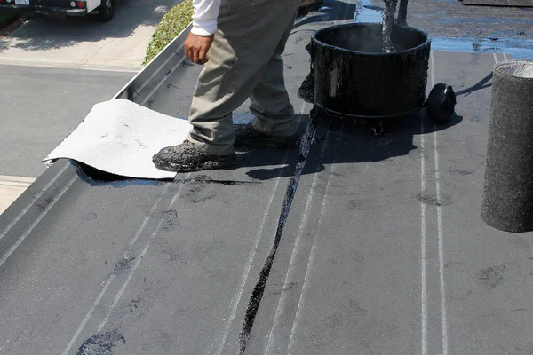 Roof Replacement Removal Old Roof Replacement New Roof Shingles Home — Stock fotografie