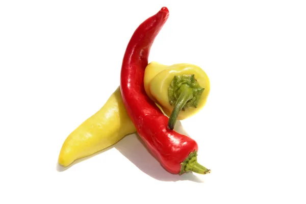 Chili Peppers Peppers Quentes Red Hot Chili Peppers Pimentas Amarelas — Fotografia de Stock