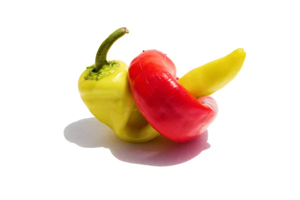 Chili Peppers Hot Peppers Red Hot Chili Peppers Yellow Hot Stock Photo