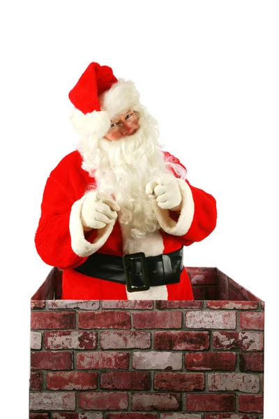 Christmas Santa Claus Santa Claus House Chimney Santa Claus Pops —  Fotos de Stock