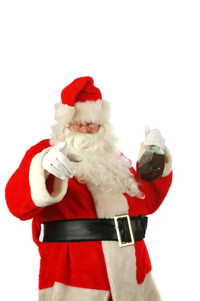 Santa Claus Drunk Christmas Season Drunken Santa Claus Passed Out — Zdjęcie stockowe