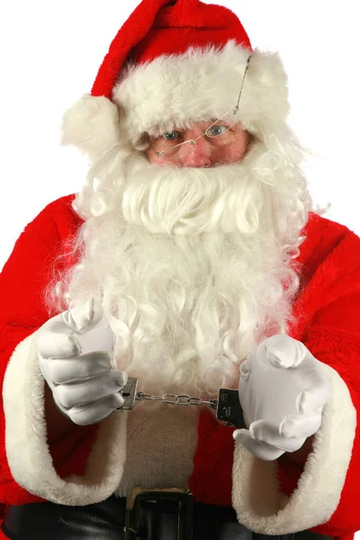 Buon Natale Babbo Natale Arrestato Colpo Alla Tazza Babbo Natale — Foto Stock