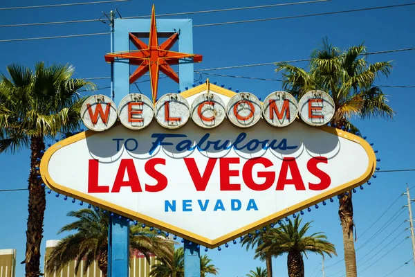 Las Vegas Las Vegas Teken Welkom Bij Fabulous Las Vegas — Stockfoto