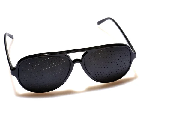 Solglasögon Mode Solglasögon Isolerad Vitt Rum För Sms Klippvägen Solglasögon — Stockfoto