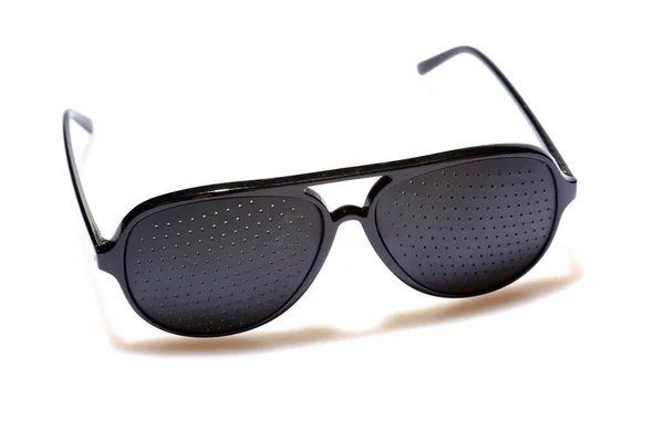 Solglasögon Mode Solglasögon Isolerad Vitt Rum För Sms Klippvägen Solglasögon — Stockfoto