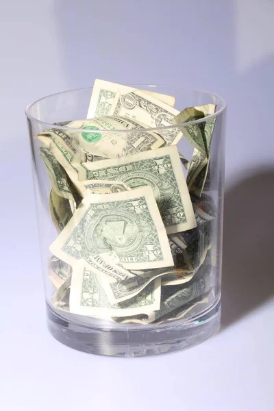 Tip Jar Money Cash Insure Promptness Money Jar Cash King — Stock Photo, Image