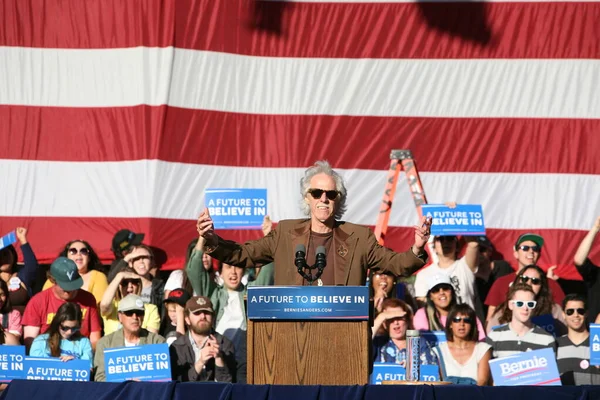 Campeão Das Eleições Bernie Sanders Santa Ana Califórnia Eua Fevereiro — Fotografia de Stock