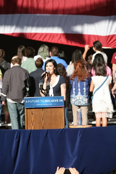 Szampan Wyborczy Berniego Sandersa Santa Ana Kalifornia Usa Lutego 2010 — Zdjęcie stockowe