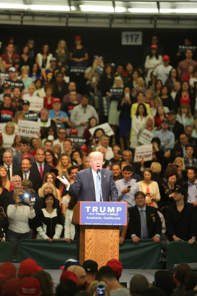 Anaheim California Maio 2016 Candidato Presidencial Republicano Donald Trump Fala — Fotografia de Stock