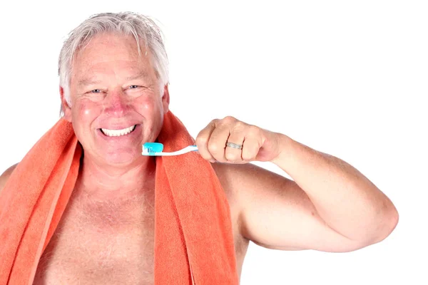Чистити Зуби Зубна Щітка Зубна Паста Стоматологічна Допомога Гігієна Чоловік — стокове фото