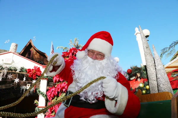 Vánoce Santa Claus Santa Sáně Vánoční Sáně Santa Sled Santa — Stock fotografie