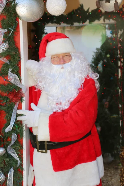 Vánoce Santa Claus Portrét Santa Clause Připravený Naslouchat Dětem Které — Stock fotografie