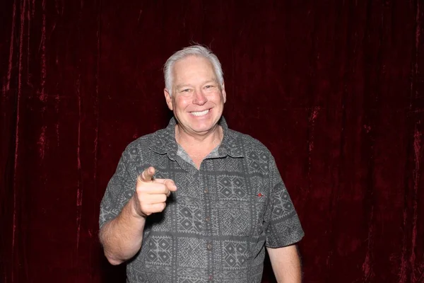 Photo Booth Man Photo Booth Man Smiles Poses His Picture — Stock Photo, Image