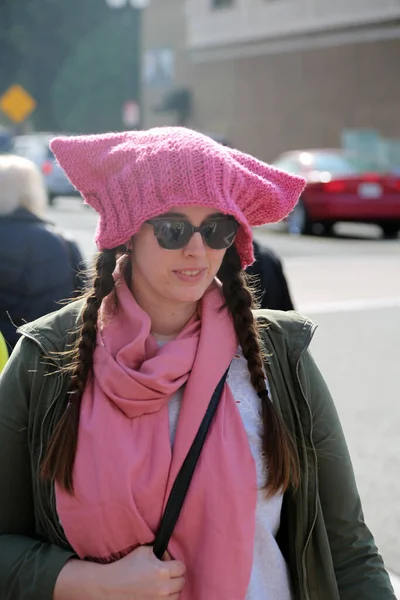 Santa Ana California January 2017 People Orange County Carry Signs — Stock Fotó