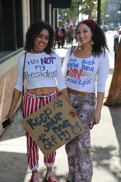 Santa Ana California January 2017 People Orange County Carry Signs — Stockfoto