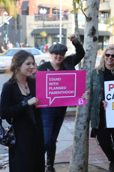 Santa Ana California January 2017 People Orange County Carry Signs — Stock fotografie