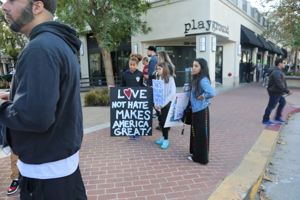 Santa Ana California January 2017 People Orange County Carry Signs — Stock fotografie