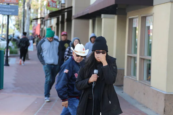 Santa Ana California January 2017 People Orange County Carry Signs — 스톡 사진