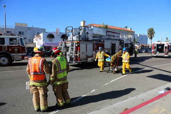 Sunset Beach California January 2017 Sunset Beach Fire Rescue Use — Stock Photo, Image