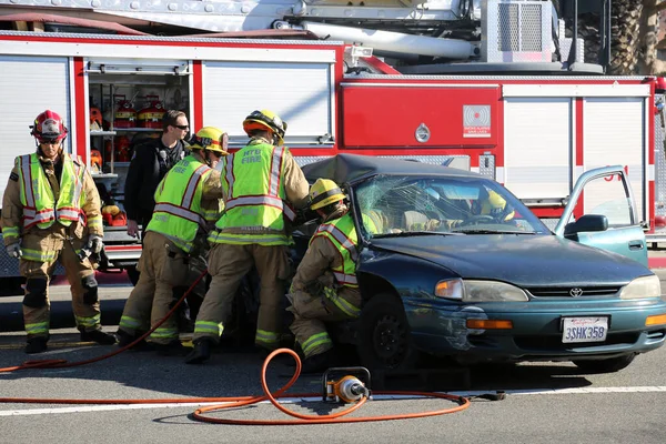 Sunset Beach California Gennaio 2017 Sunset Beach Fire Rescue Usa — Foto Stock