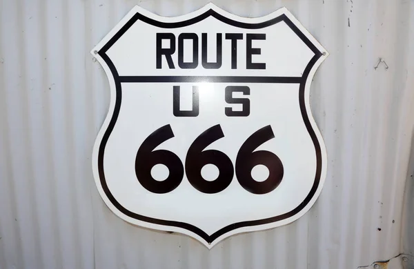 Historic Route 666. Satan\'s Highway Sign. Highway 666. The Road to HELL! No Stop Signs, No Speed Limit. Nothings going to slow me down. Highway to Hell. Route 666 sign.