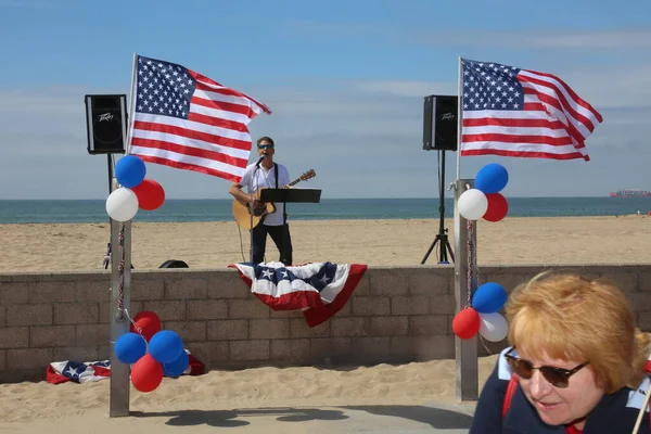Huntington Beach 2017 Make America Great Again March 도널드 트럼프 — 스톡 사진