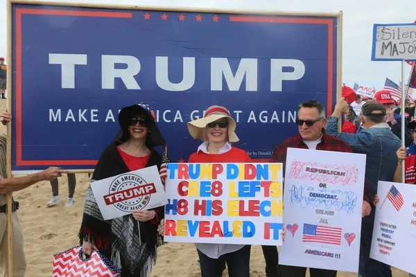 Presidente Donald Trump Huntington Beach Marzo 2017 Hacer Que Estados — Foto de Stock
