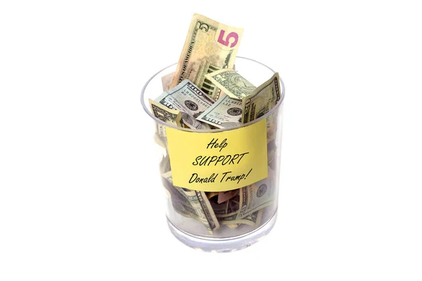 Tip Jar Cash Money Cash King Insure Promptness Tip Jar — Stock Photo, Image