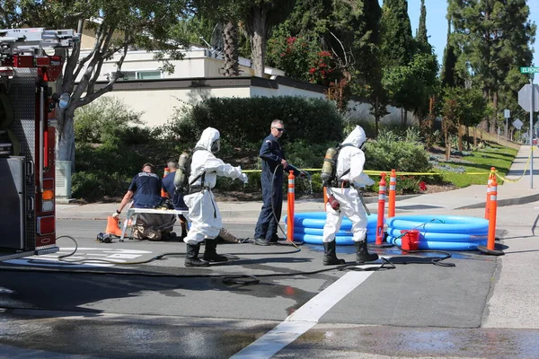 Lake Forest California May 2017 Hazardous Materials Team Cleans Single — Stock Photo, Image