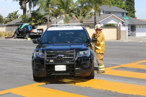 Lake Forest California May 2017 Hazardous Materials Team Clean Disputs — стокове фото