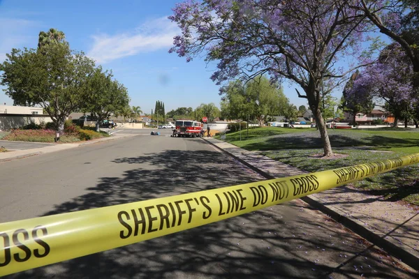 Lake Forest California Mayıs 2017 Tehlikeli Madde Ekibi Yüzme Havuzu — Stok fotoğraf