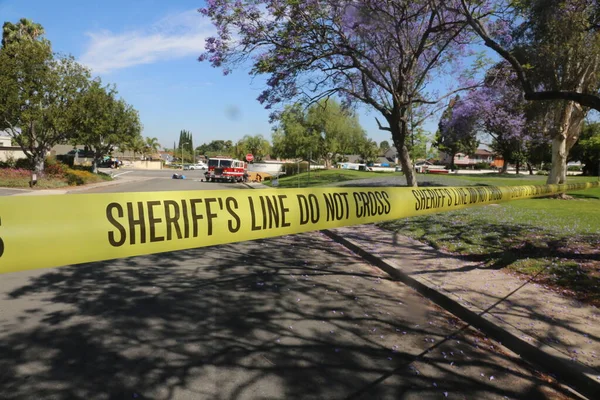 Lake Forest California Mayıs 2017 Tehlikeli Madde Ekibi Yüzme Havuzu — Stok fotoğraf