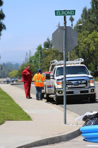 Lake Forest California May 2017 Hazardous Materials Team Clean Disputs — стокове фото