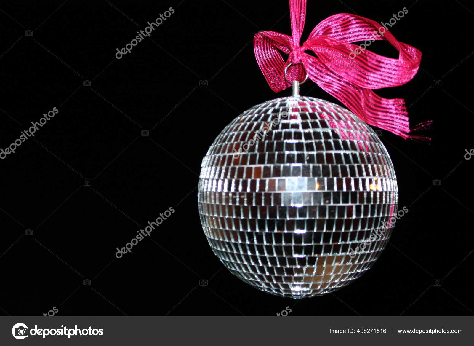 Sparkling Pink Disco Ball Isolated Stock Illustration - Download