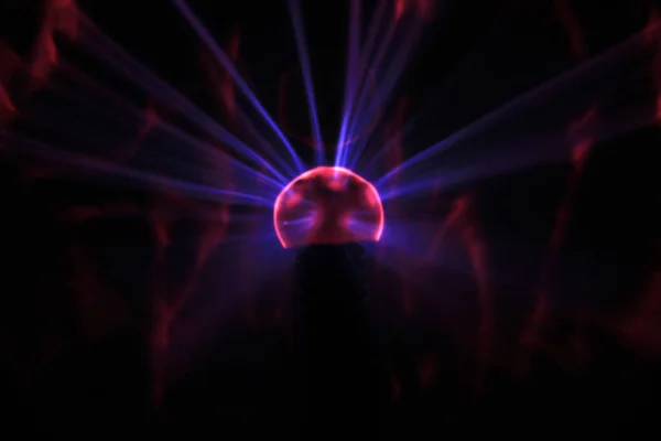 Close View Plasma Lamp Plasma Lamp Invented Nikola Tesla His — Stock Photo, Image