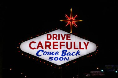 The back of the famous Las Vegas sign.