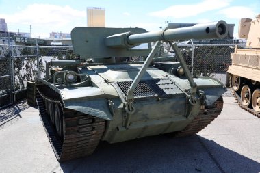Las Vegas Nevada, 3-15-2017: Army tank on display at a Military Museum.