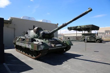 Las Vegas Nevada, 3-15-2017: Army tank on display at a Military Museum.