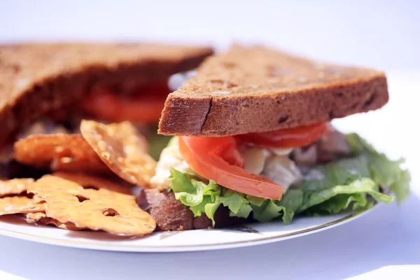 Chicken Salad Sandwich Multi Grain Bread Lunch Concept Chicken Salad — Photo