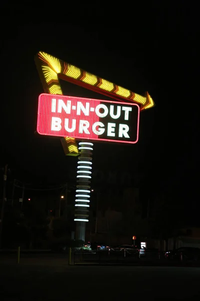 Las Vegas Nevada 2018 World Famous Out Hamburger Chain Sign — Stock Photo, Image