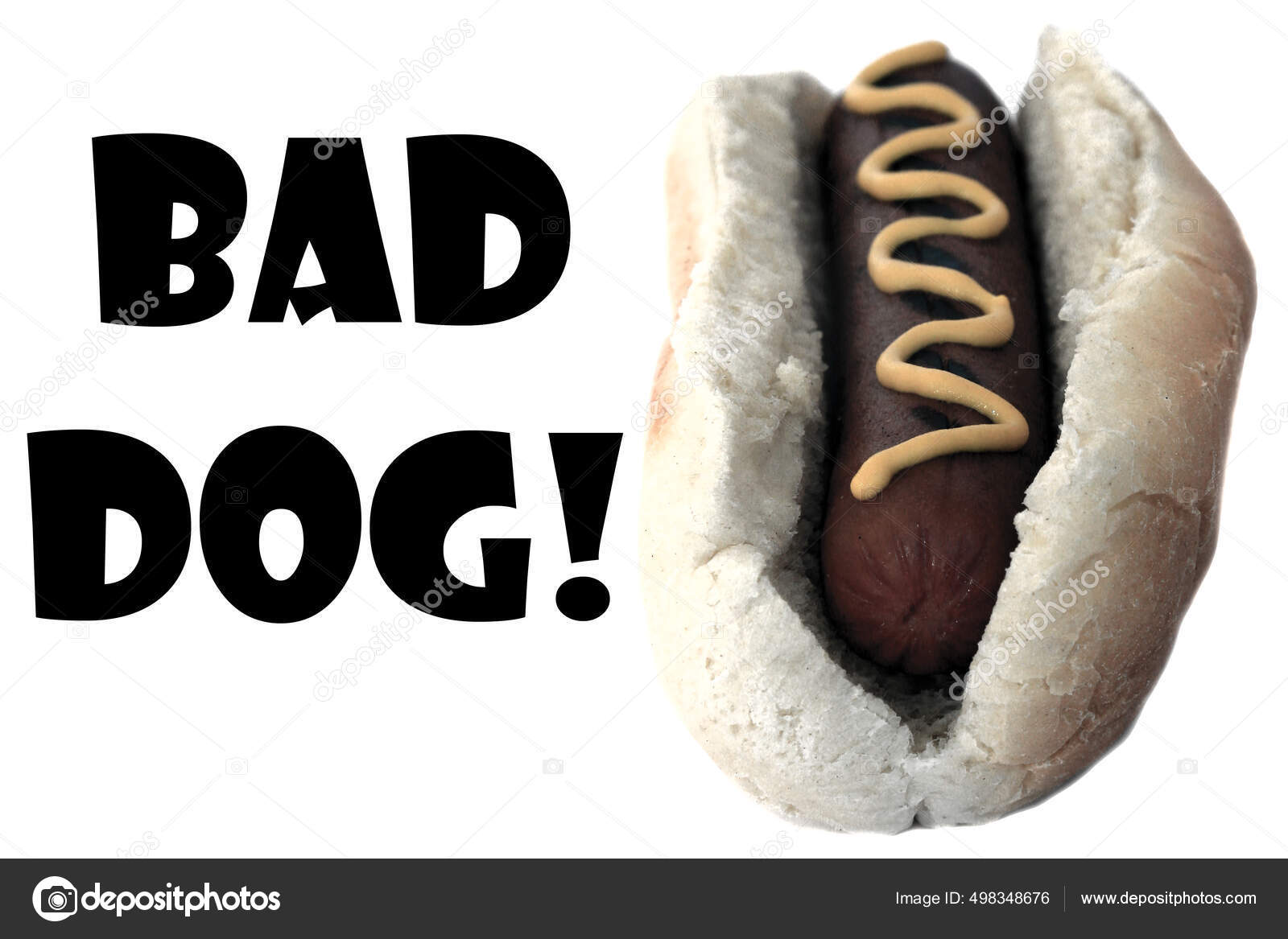 Hot Dog Bad Dog Hot Dog Colorized Gray Scale Room Stock Photo by ©mikeledray 498348676