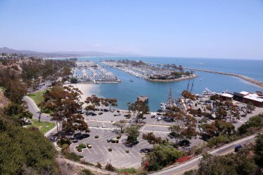 Dana Point California. Dana Point Harbor in Southern California Orange County.