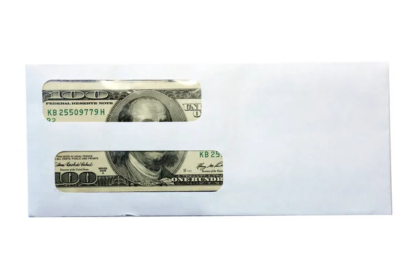 American Money Envelope Гроші Пошті Хабар Або Виплата Урядовців Готівкою — стокове фото